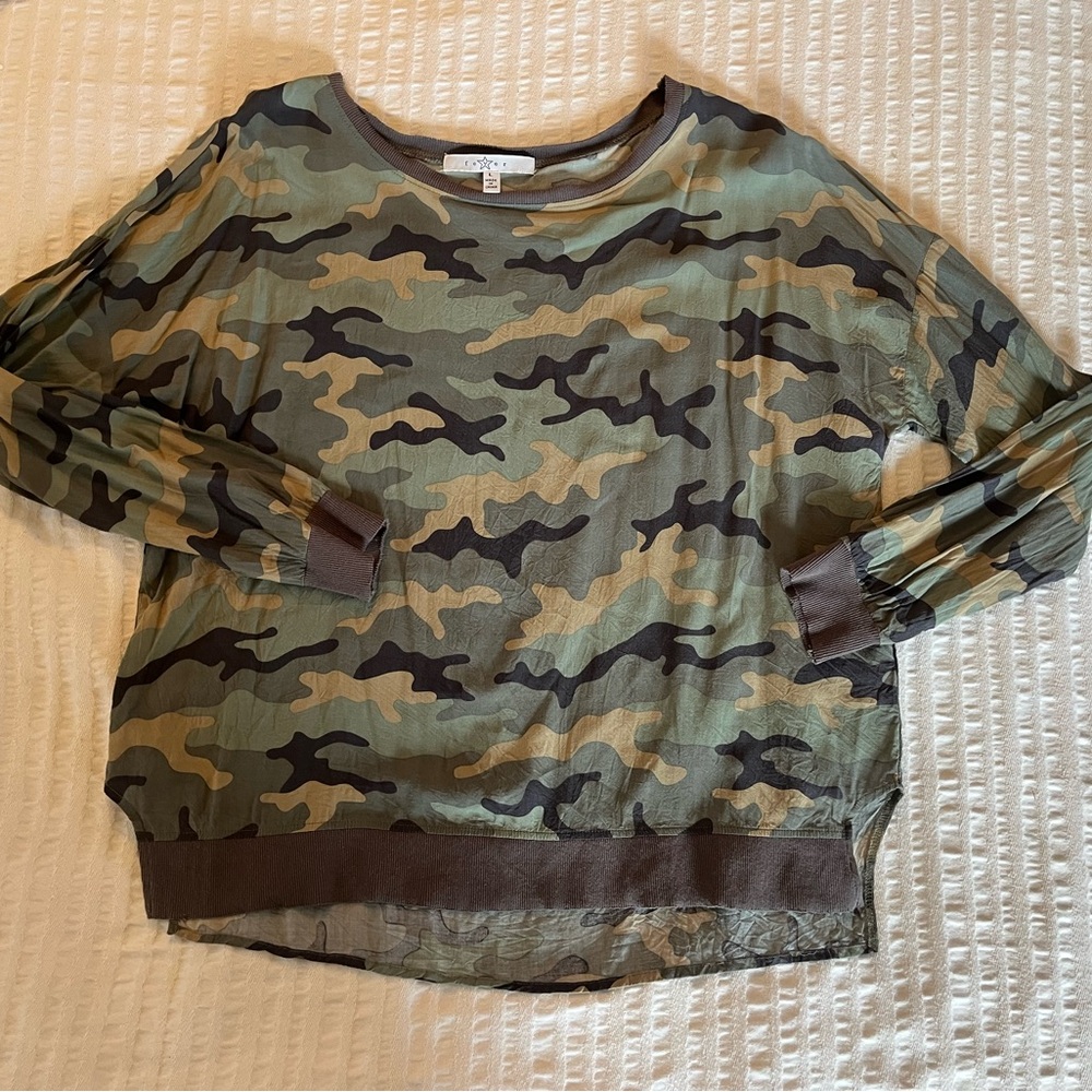 Fever 100% Silk Slouched Shoulder Top, Really Well Made, Cute with skinny Jean